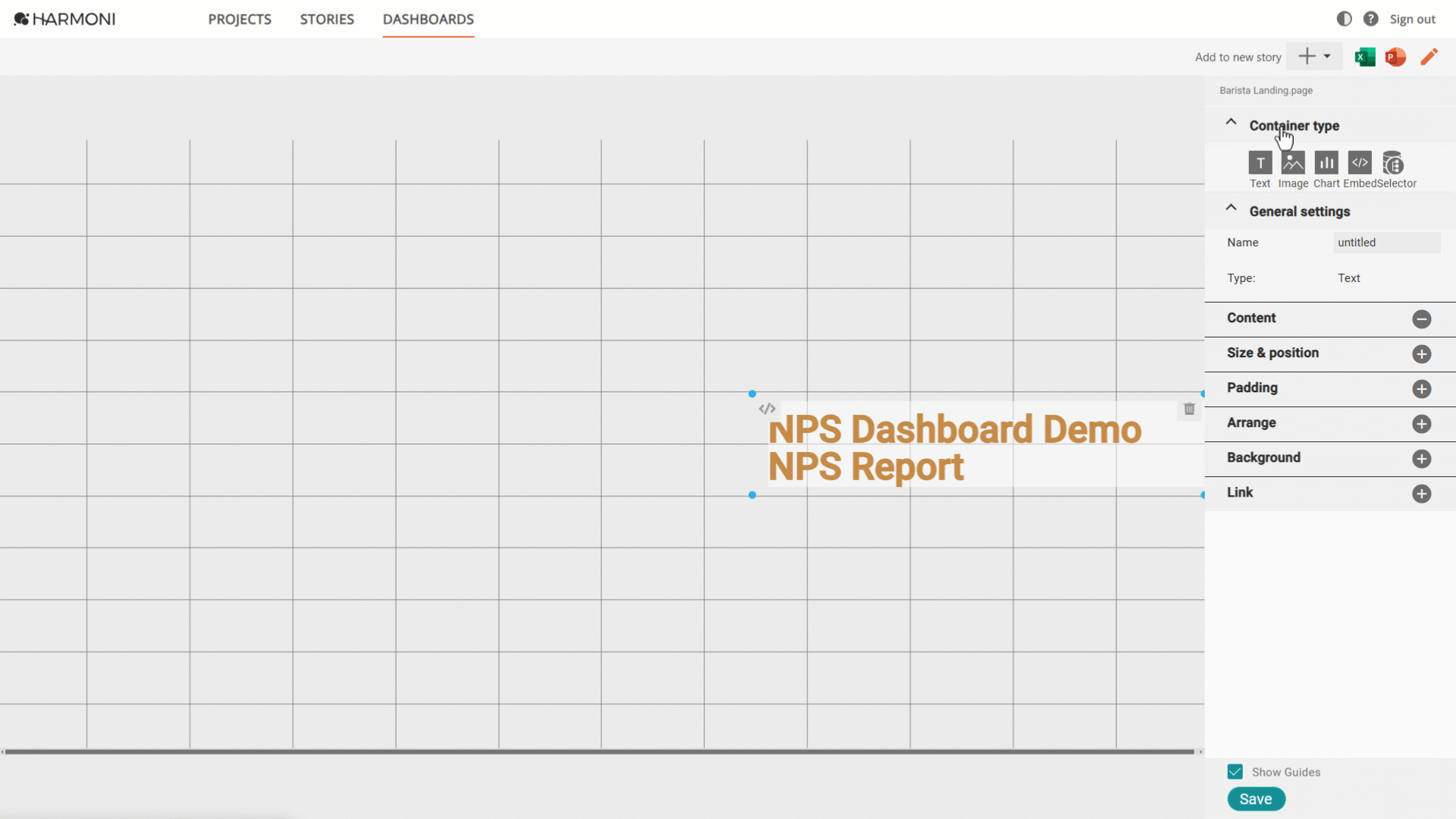 H3_Dashboard_TextContainer_ArrangeStackContainers.gif